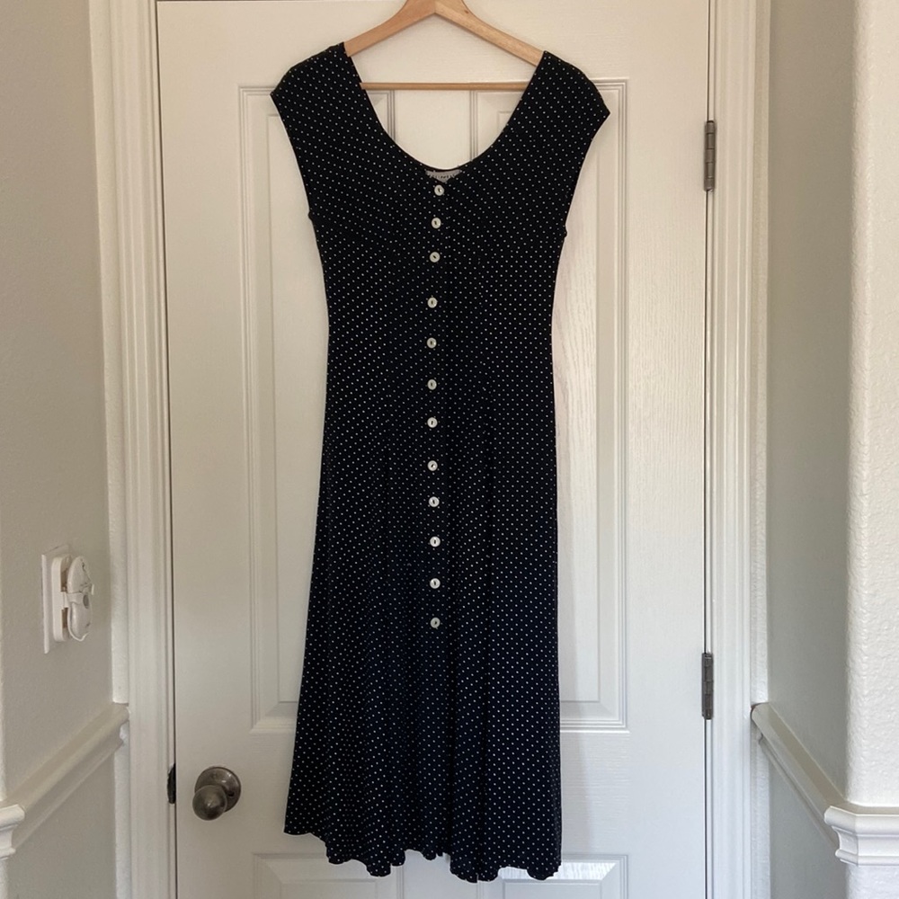 French girl polka dot dress
